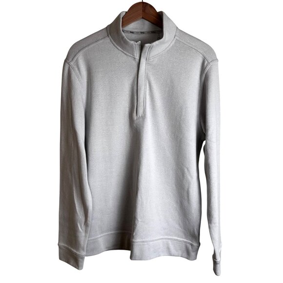 Walter Hagen Mens Clubhouse Midweight 1/4 Zip Golf Pullover Sweater L/Gray Sz S - Picture 2 of 11